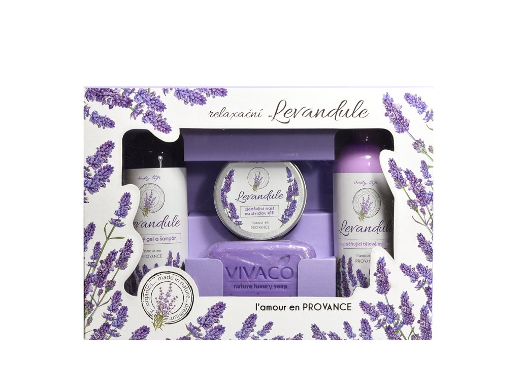 Dárková kazeta levandulové tělové kosmetiky